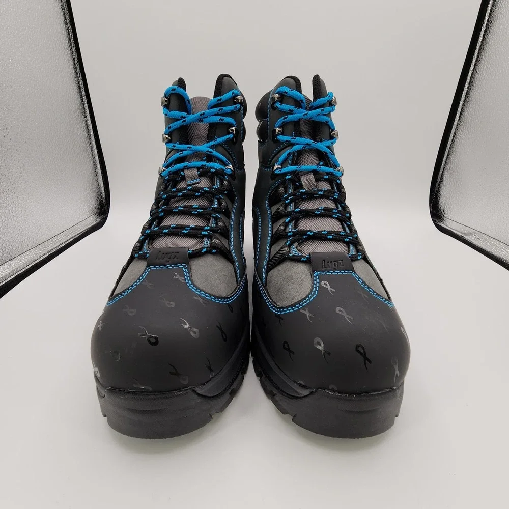 Lugz x Psychworld Ridgeline Chukka Boots Mens 12 Black & Blue Lace Up NEW in Box